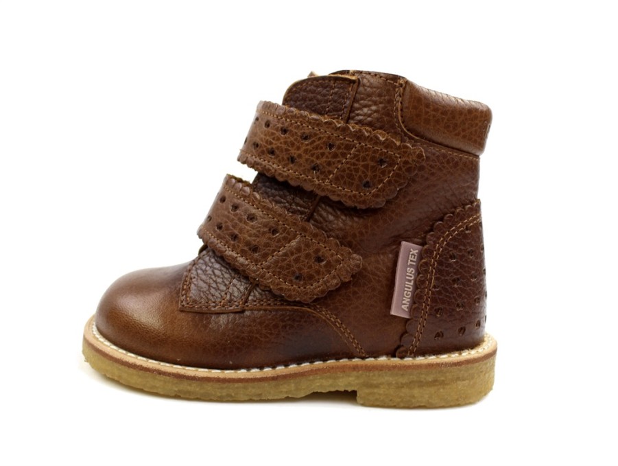 Baby Angulus Winter Boots | Angulus Cognac Winter Boot With Tex