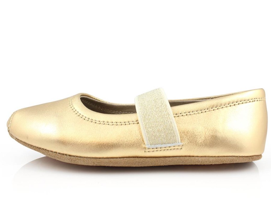 Kids Bisgaard Slippers | Bisgaard Ballerina Gold