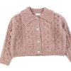 Kids Name It Cardigans | Name It Light Mahogany Short Knit Cardigan