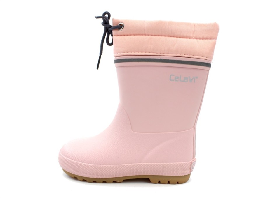 Baby Celavi Thermal Boots And Winter Rubber Boots | Celavi Winter Rubber Boot Peach Whip