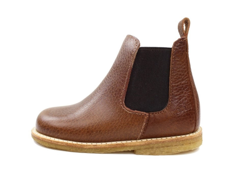 Baby Angulus Shoes And Sneakers | Angulus Ancle Boot Cognac