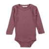 Baby Joha Bodysuits And Jumpsuits | Joha Bordeaux Body Merinould/Silke