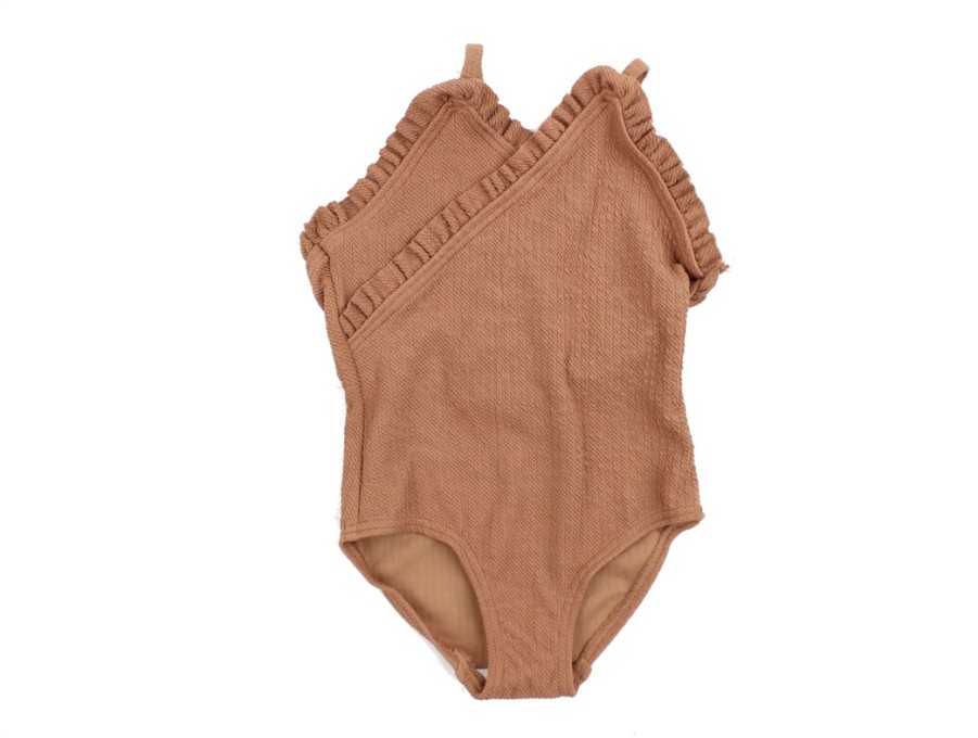 Baby Lil Atelier Swimwear | Lil Atelier Mocha Mousse Swimsuit