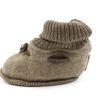 Baby Mikk line Baby Shoes And Crawler Shoes | Mikk-Line Melange Denver Footies Merino Wool