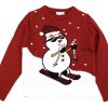 Tweens Name It Blouses And Knitwear | Name It Jester Red Christmas Knit Sweater