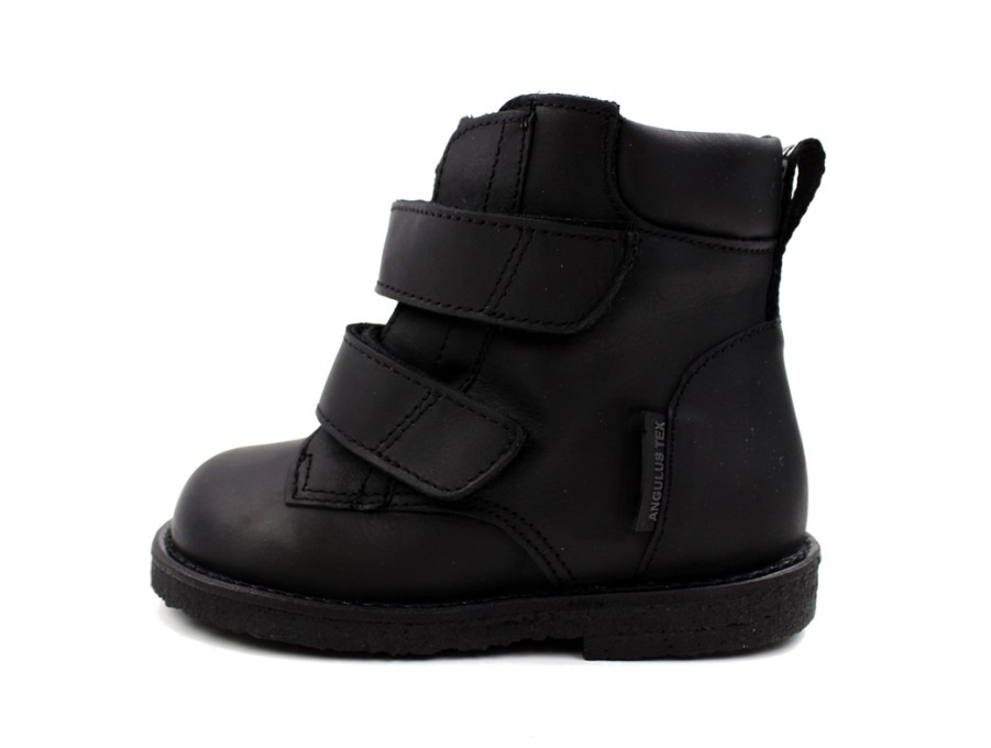 Baby Angulus Winter Boots | Angulus Black Winter Boot With Tex