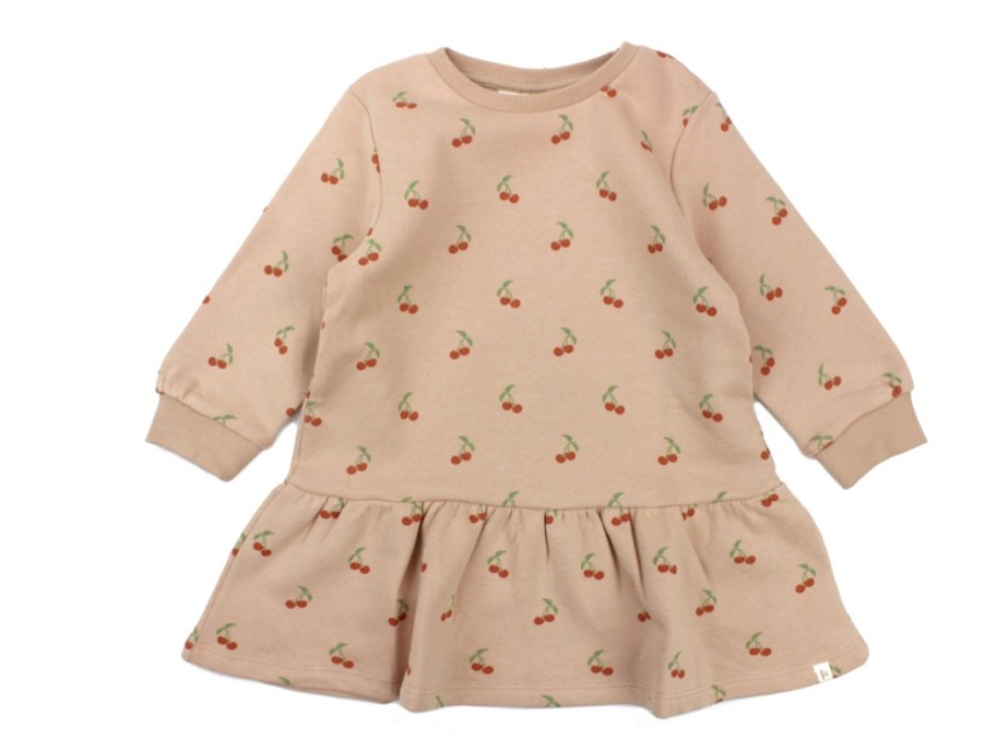 Baby Lil Atelier Dresses | Lil Atelier Sweat Dress Sirocco Cherry