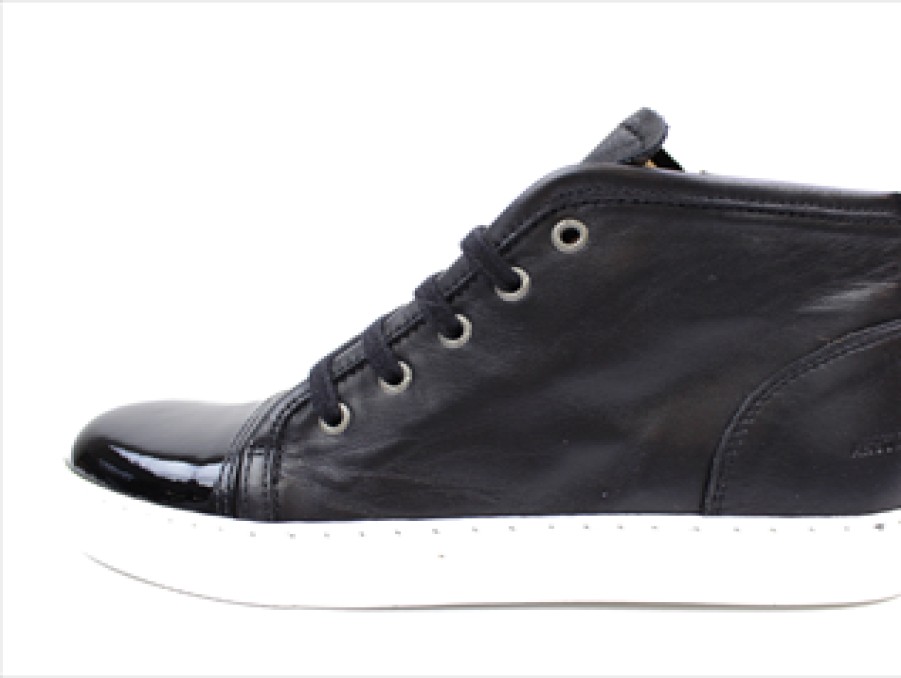 Tweens Angulus Shoes And Sneakers | Angulus Sneaker Black With Zip And Laces