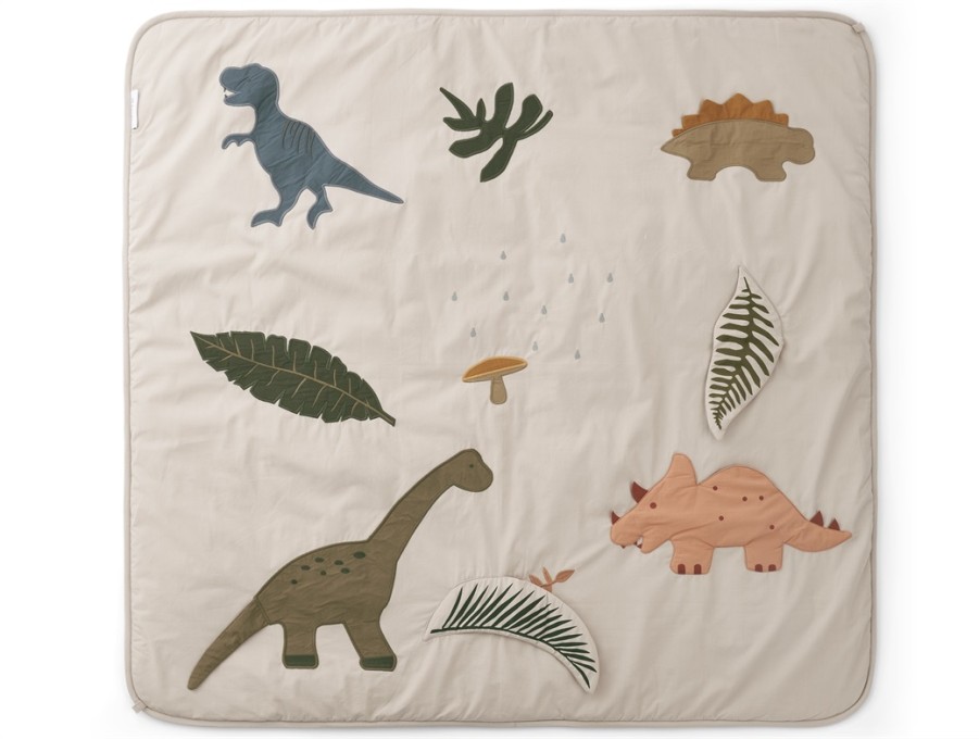 Accessories And Home Liewood | Liewood Dino Dark Sandy Mix Activity Blanket Glenn