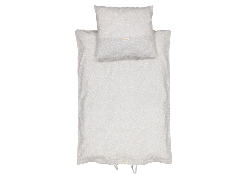 Accessories And Home MarMar Copenhagen | Marmar Meadow Leaves Baby Bedding Crispy Poplin