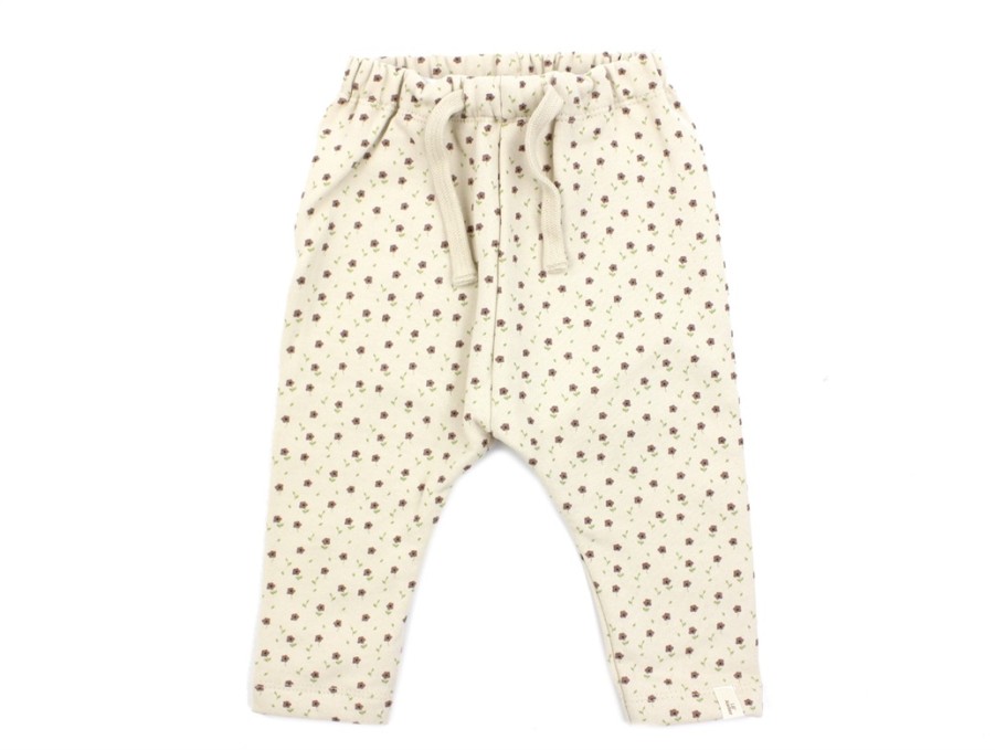 Baby Lil Atelier Pants And Leggings | Lil Atelier Fog Sweatpants Flowers