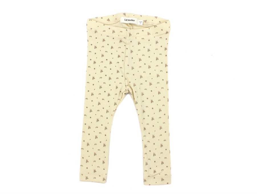 Baby Lil Atelier Pants And Leggings | Lil Atelier Wood Ash Leggings Flowers