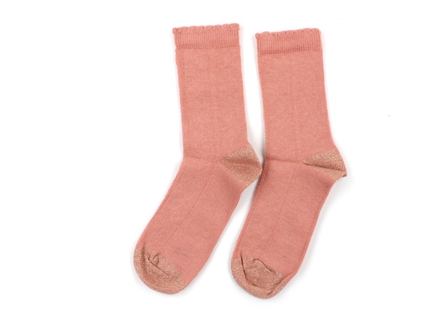 Baby Noa Noa Miniature Socks | Noa Noa Miniature Socks Cameo Brown Glitter