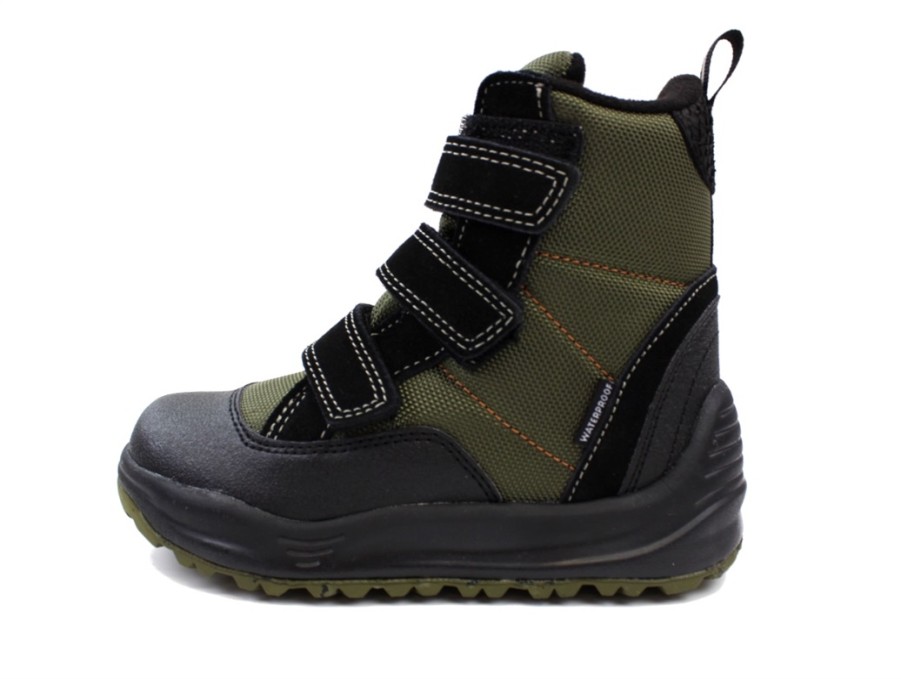 Tweens Woden Winter Boots | Woden Kids Winter Boot Adrian Dark Olive