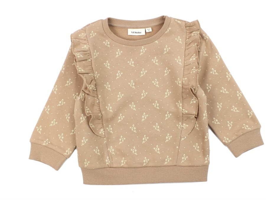 Baby Lil Atelier Blouses And Knitwear | Lil Atelier Nougat Floral Sweatshirt