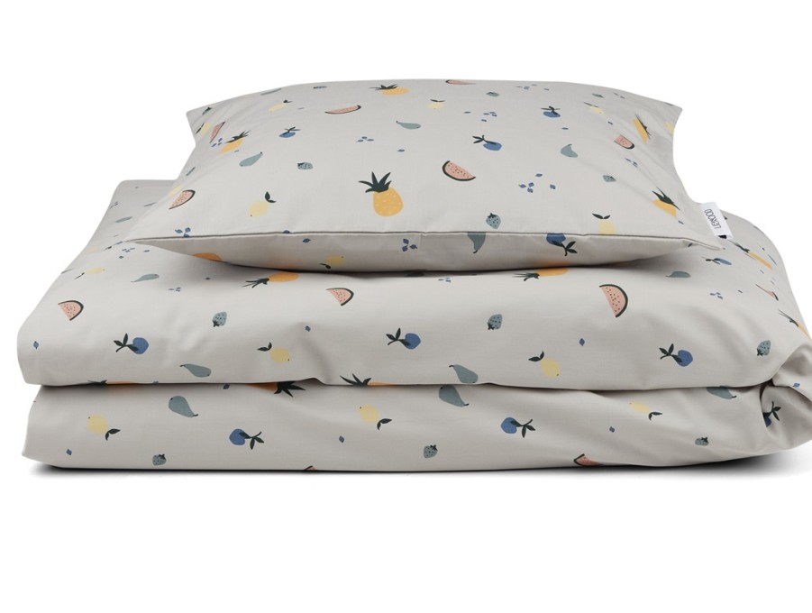 Baby Liewood Organic Cotton | Liewood Fruit Dove Blue Bedding Ingeborg Junior