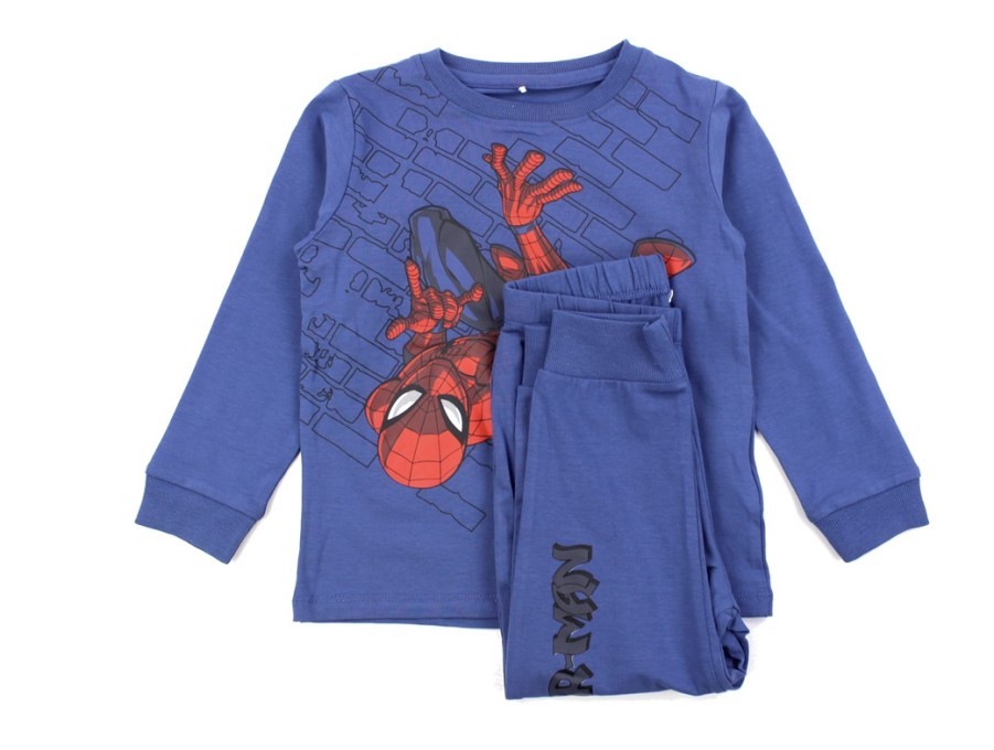 Kids Name It Underwear And Sleepwear | Name It Bijou Blue Spiderman Pyjamas