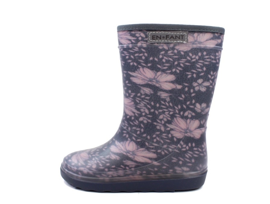 Baby En Fant Rubber Boots | En Fant Rubber Boot Blue Nights Flower