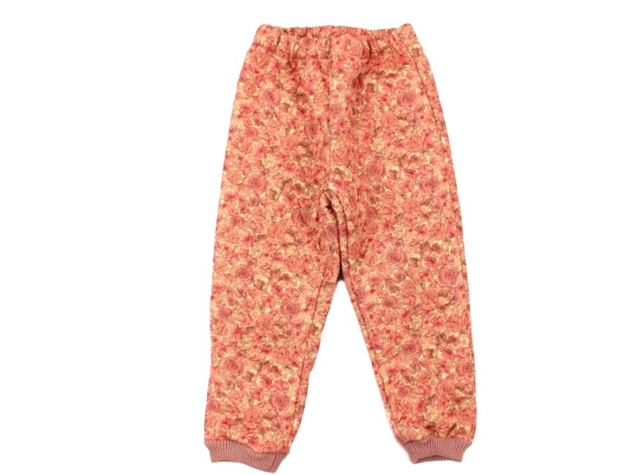 Kids Wheat Overpants | Wheat Thermal Pants Alex Sandstone Flowers