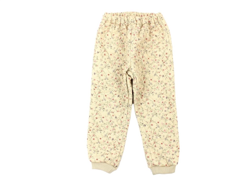 Kids Wheat Overpants | Wheat Thermal Pants Alex Flower Vine