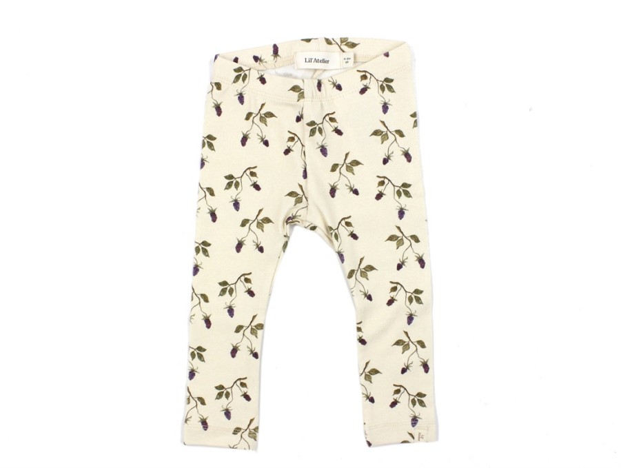 Baby Lil Atelier Pants And Leggings | Lil Atelier Turtledove Berry Leggings