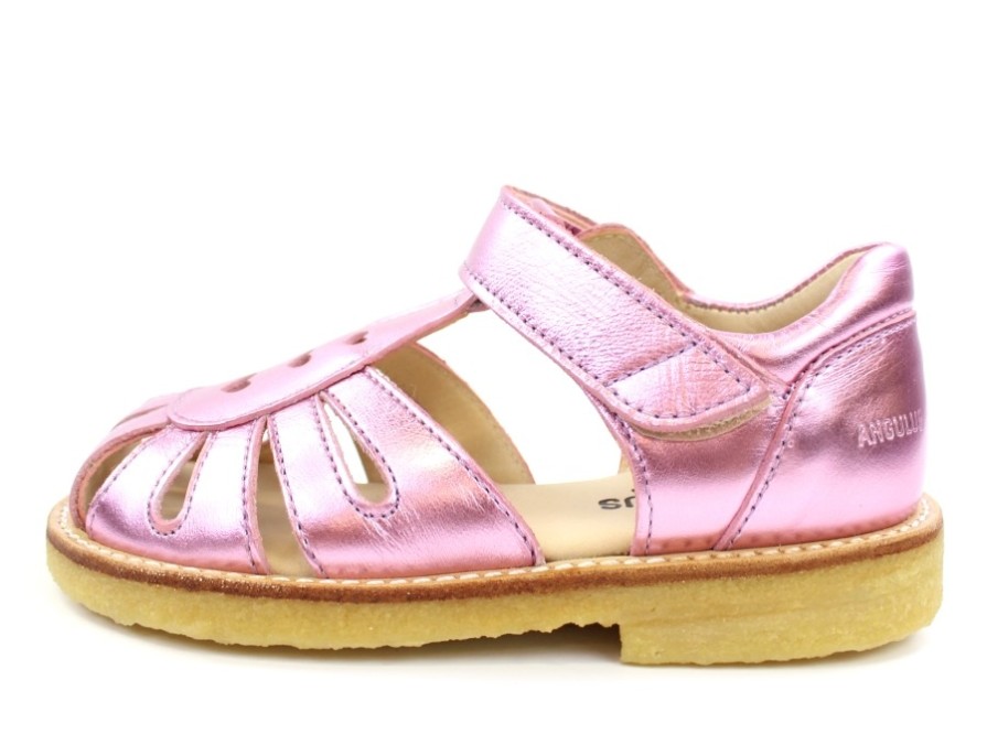 Baby Angulus Sandals | Angulus Sandal Pink Shine With Hearts