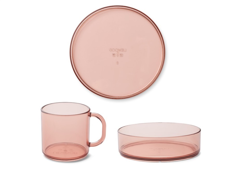 Accessories And Home Liewood | Liewood Dusty Raspberry Tableware Siva (3-Pack)