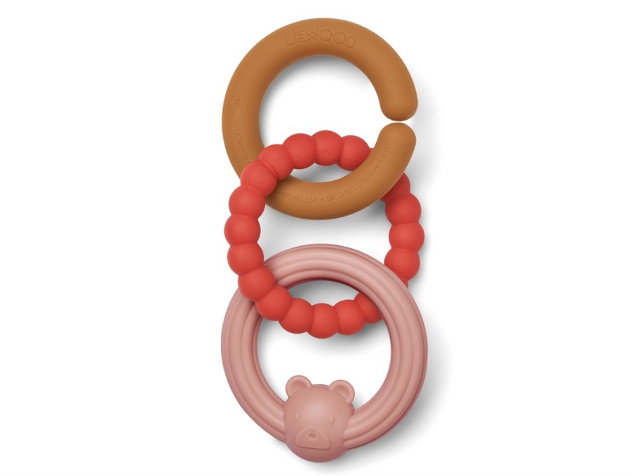 Accessories And Home Liewood | Liewood Dusty Raspberry Multi Mix Teething Chain Anton Silicone