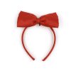 Accessories And Home Mini Rodini | Mini Rodini Red Bow Satin Headband