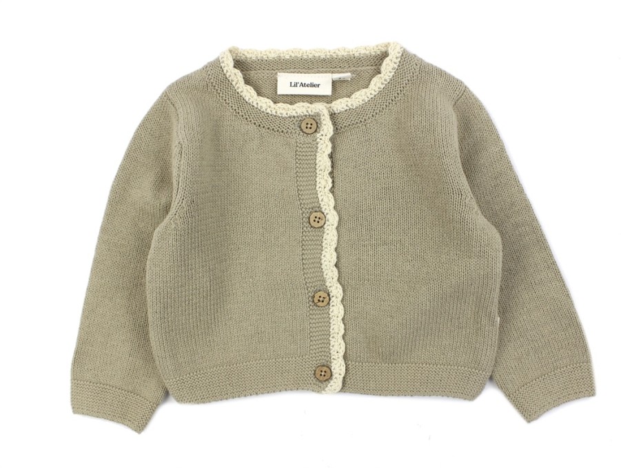 Baby Lil Atelier Blouses And Knitwear | Lil Atelier Chinchilla Knit Cardigan