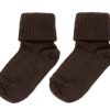 Tweens MP Socks | Mp Socks Wool Dark Brown (2-Pack)