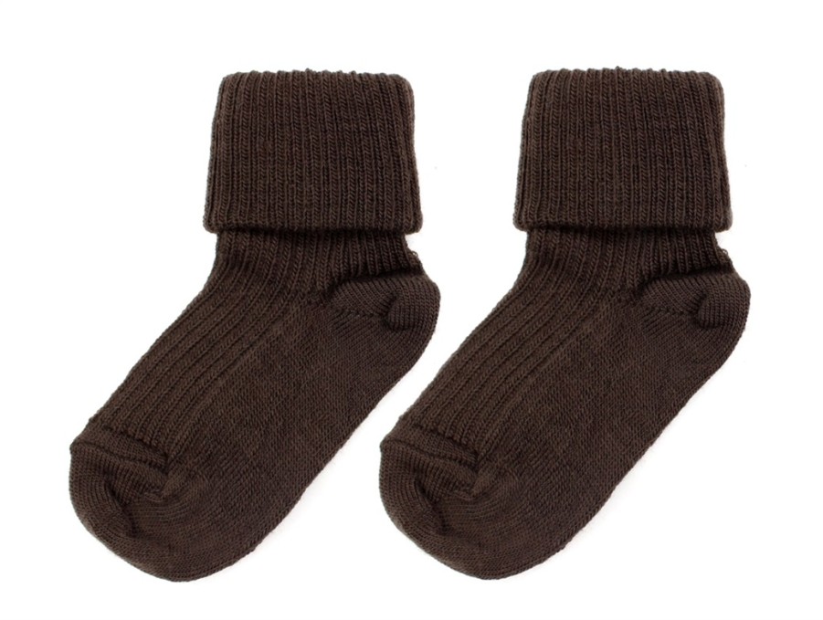 Tweens MP Socks | Mp Socks Wool Dark Brown (2-Pack)