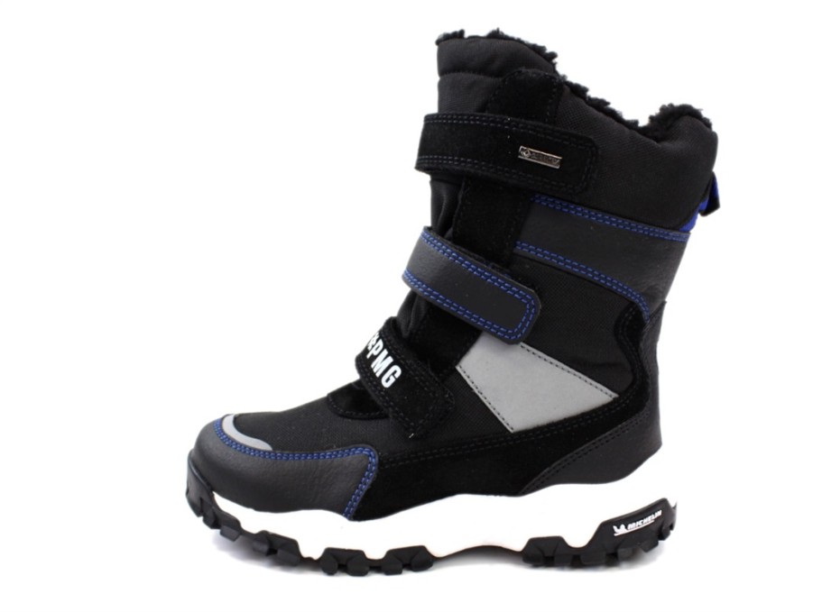 Tweens Primigi Winter Boots | Primigi Winter Boot Nero With Gore-Tex And Michelin Saler