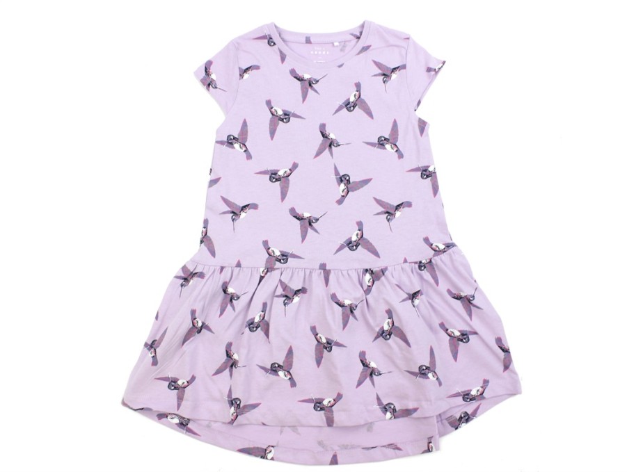 Tweens Name It Dresses | Name It Orchid Bloom/Birds Dress