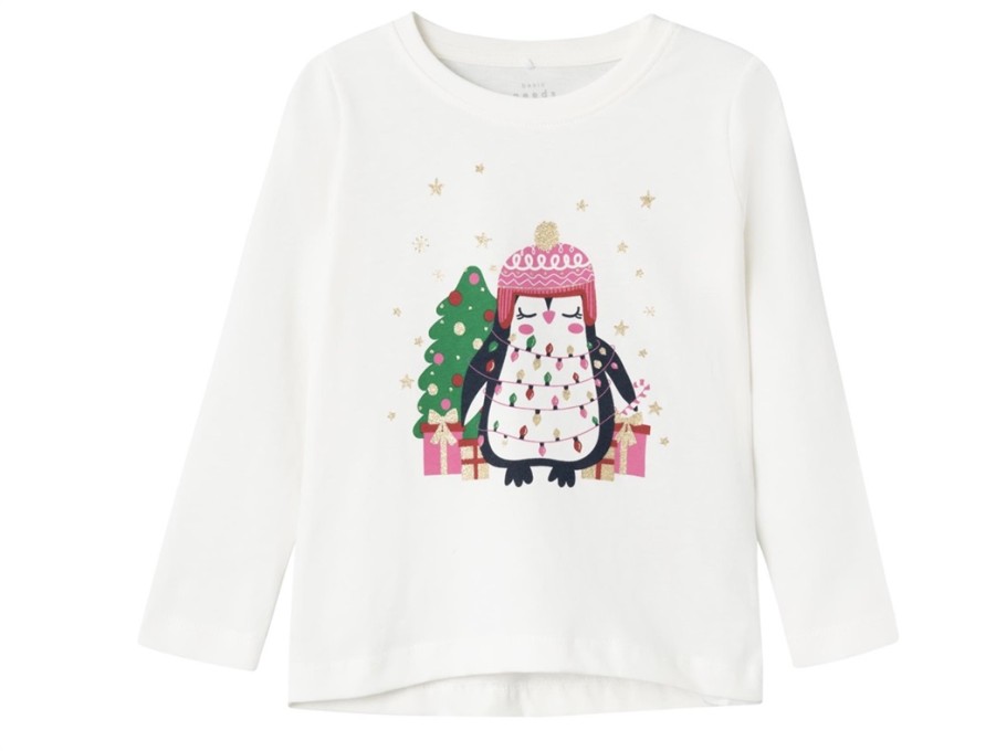 Baby Name It Short And Long-Sleeved T-Shirts | Name It Jet Stream Glitter Christmas Top