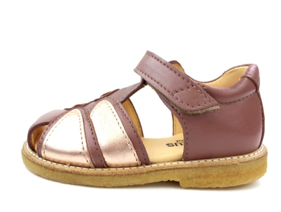 Baby Angulus Sandals | Angulus Sandal Plum/Rose Copper