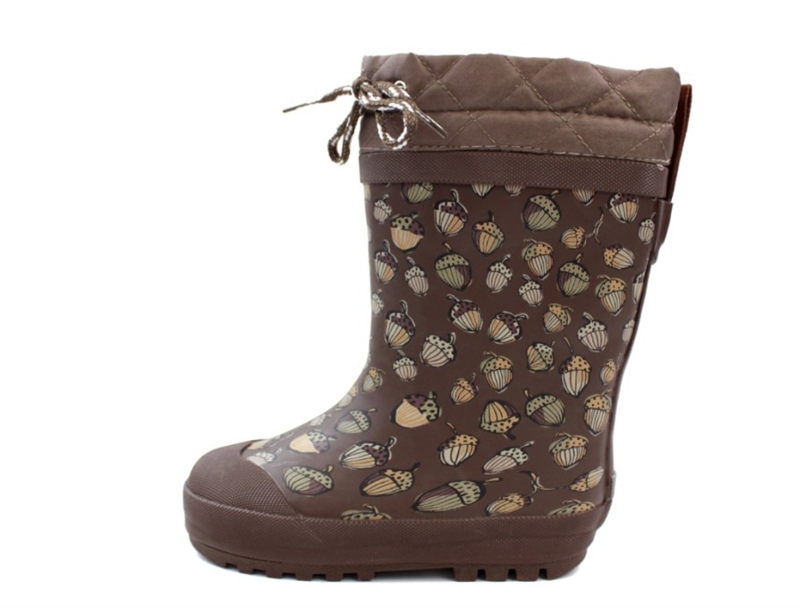 Baby Angulus Thermal Boots And Winter Rubber Boots | Angulus Winter Rubber Boot Acorn Print