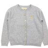 Tweens Soft Gallery Cardigans | Soft Gallery Cardigan Carrie Owl Gray Melange