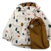 Kids Liewood Transition Jackets | Liewood Softshell Parker Jacket And Pants Geometric Foggy Mix