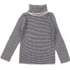 Tweens FUB Wool | Fub Knit High Neck Ecru/Dark Navy Merino Wool