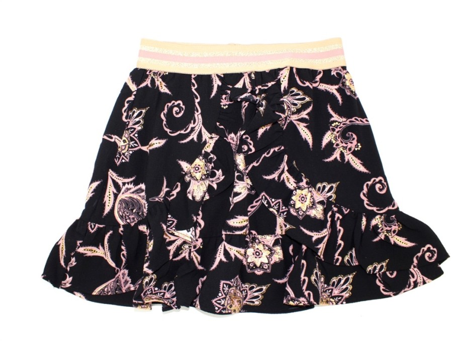 Tweens Petit by Sofie Schnoor Skirts | Petit By Sofie Schnoor Skirt Black Flower