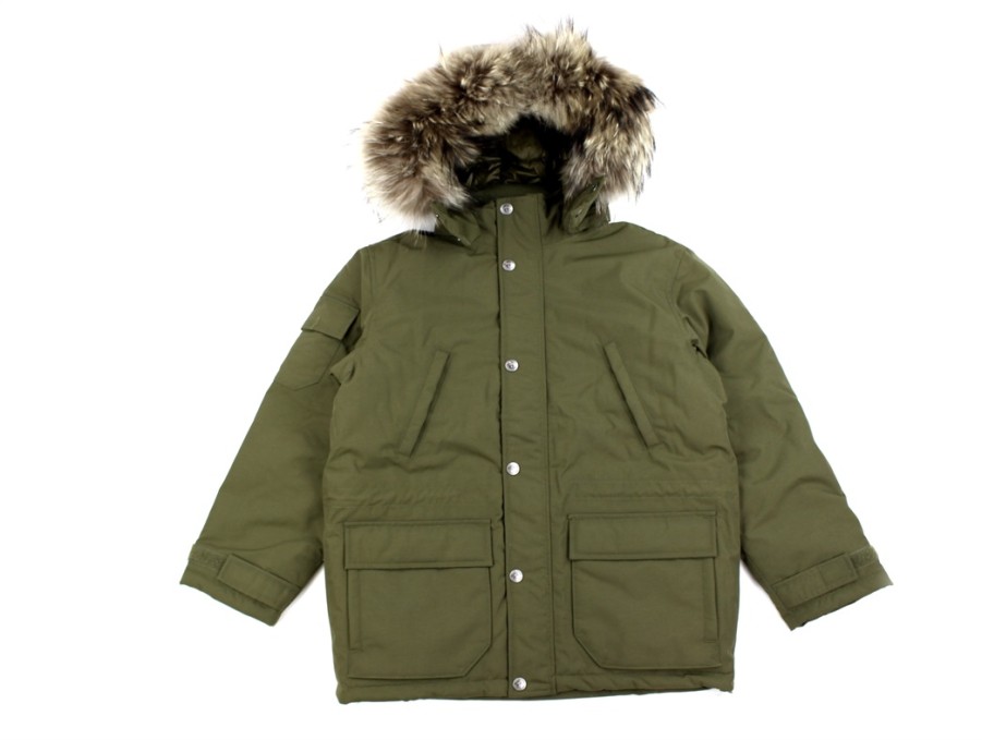 Kids Ver de Terre Winter Jackets | Ver De Terre Dark Olive Winter Jacket Nordic