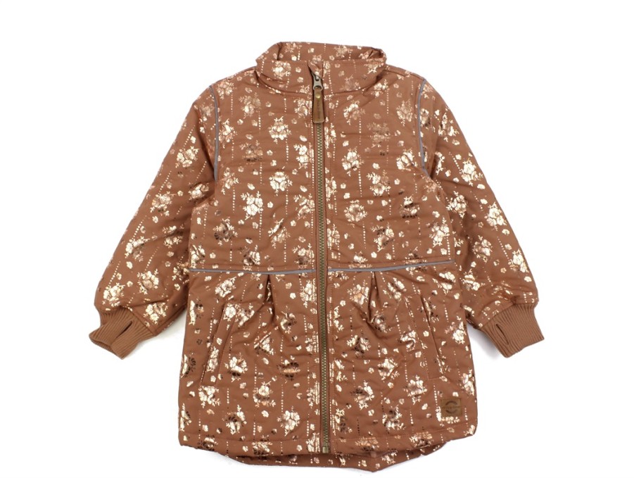 Baby Mikk line Transition Jackets | Mikk-Line Russet Thermal Jacket Flowers