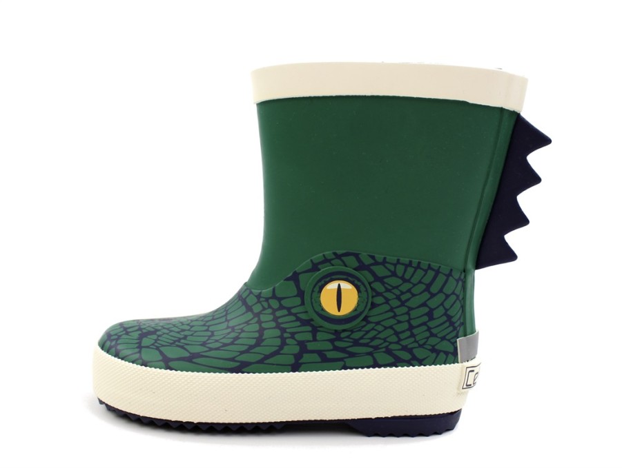 Baby Celavi Rubber Boots | Celavi Foliage Green Rubber Boot Crocodile