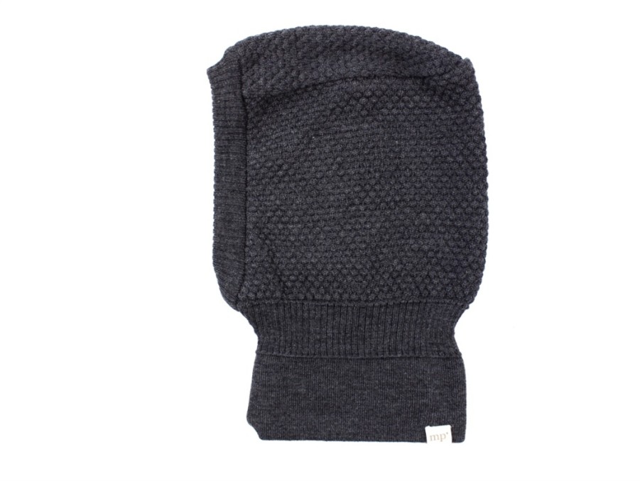 Tweens MP Wool | Mp Balaclava Oslo Dark Grey Melange Wool/Cotton