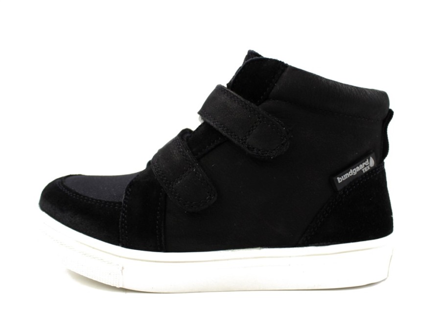 Kids Bundgaard Shoes And Sneakers | Bundgaard Black Transition Boot Hubert With Velcro And Tex