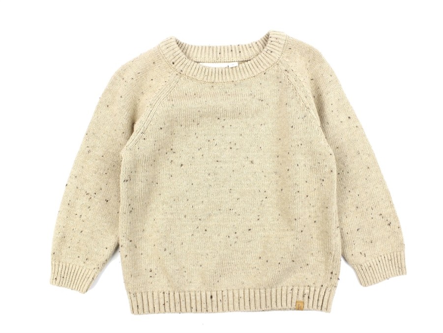 Baby Lil Atelier Blouses And Knitwear | Lil Atelier Warm Sand Knit Pullover Cotton