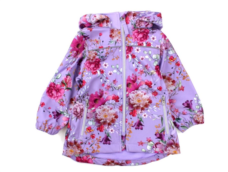 Baby Name It Transition Jackets | Name It Softshell Jacket Sand Verbena Flowers