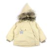 Baby Mini A Ture Winter Jackets | Mini A Ture Semolina Sand Winter Jacket Wang Fur