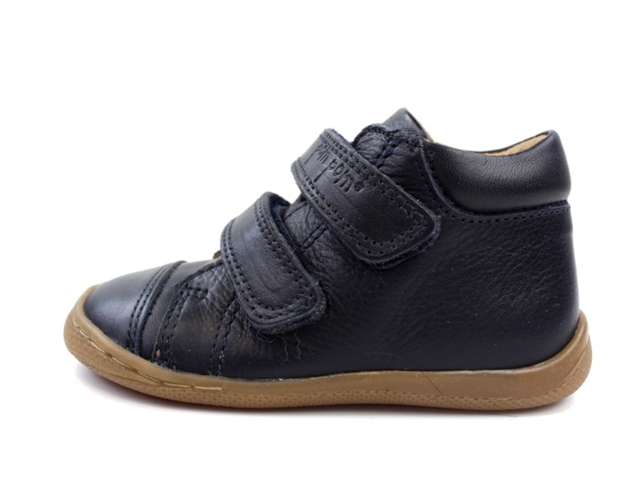 Baby Pom Pom First Shoes | Pom Pom Toddler Shoe Navy With Velcro